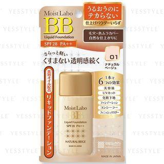 Brilliant Colors - Moist Labo Bb Liquid Foundation Spf 28 Pa++ (#01 Natural Beige) 1 Pc