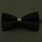 Tweed Bow Tie Ja85 - Black - One Size