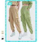 Drawstring Cargo Jogger Pants In 5 Colors