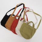 Small-size Canvas Shopper Bag With Shoulder Strap