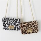 Leopard Faux-fur Crossbody Bag