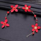 Flower Hair Band Red - One Size