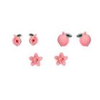 Peach Blossom/peach Stud Earring Pink - One Size
