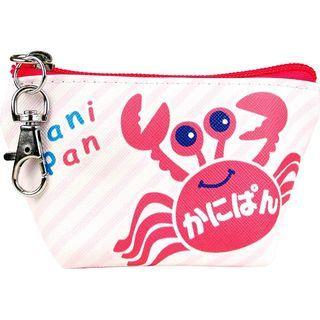 Snacks Pattern Series Coin Pouch (kani Pan Pattern) One Size