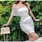Asymmetrical Off-shoulder Bodycon Dress