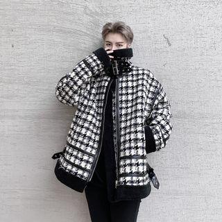 Buckled Houndstooth Jacket