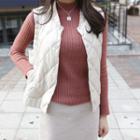 Snap-button Duck-down Quilted Vest
