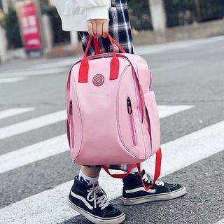 Front Double Zipper Accent Backpack