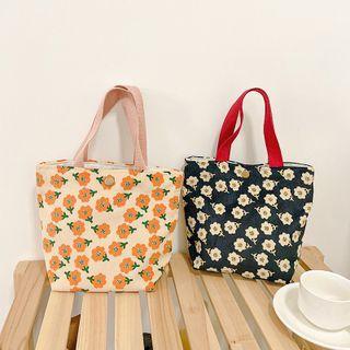 Floral Corduroy Handbag