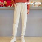 Fleece-lined Tapered-pants
