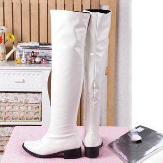 Over The Knee Patent Boots