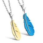 Feather Couple Matching Stainless Steel Necklace