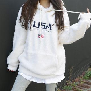 Hooded Sherpa-fleece Pullover