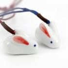 Ceramic Rabbit Necklace / Mobile Strap