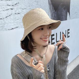 Printed Bucket Hat Dark Khaki - One Size