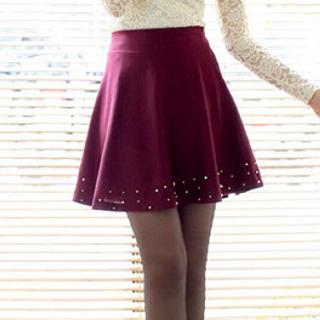 Beaded A-line Skirt