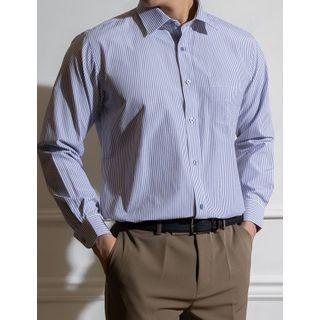 Patch-pocket Striped Shirt