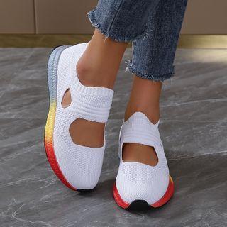 Cutout Mesh Sneakers