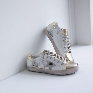 Star-applique Two-tone Sneakers