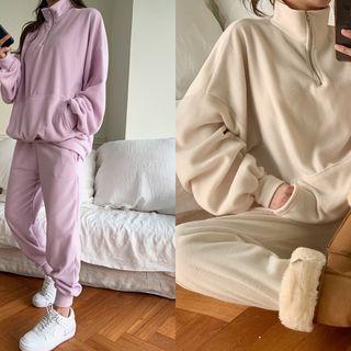 Set: Kangaroo Anorak Sweatshirt + Jogger Pants