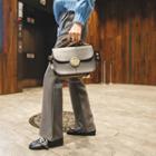 Flap-pocket Boot-cut Dress Pants