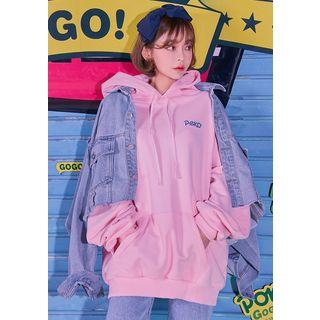 Peko Gogo88 Peko Zzang Print Oversized Hoodie