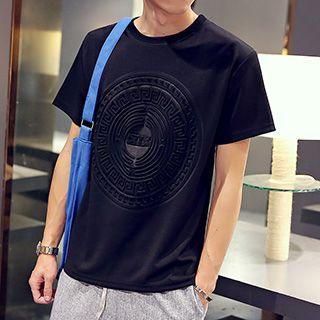Embossed Neoprene Short-sleeve T-shirt