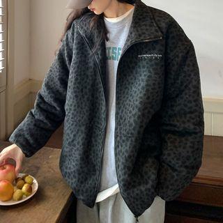 Long-sleeve Leopard Printed Jacket
