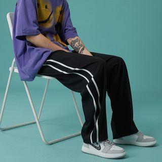 Contrast-stripe Drawstring Sweatpants