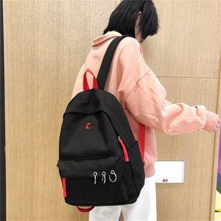 Crescent Embroidered Backpack