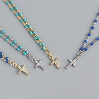 Cross Beaded Necklace