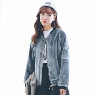 Velvet Bomber Jacket