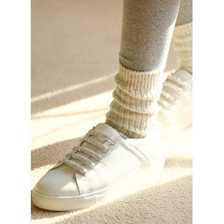 Rhinestone Python-panel Sneakers