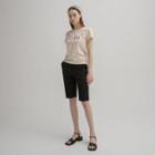 High-waist Knee-length Shorts