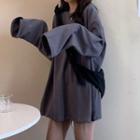 Slit-hem Sweatshirt