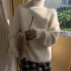 Fluffy Oversize Turtleneck Sweater