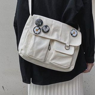 Flower Embroidered Cross Bag