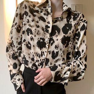 Print Shirt Leopard - One Size
