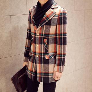 Plaid Long Blazer