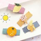 Embroidered Fruit Hair Clip (various Designs)