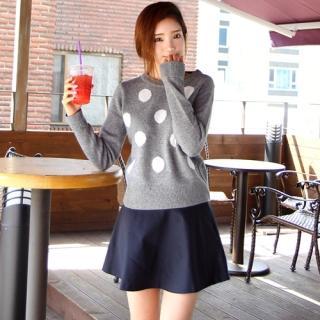 Polka Dot Knit Sweater