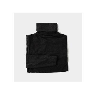 Turtle-neck Seam-detail Top