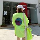 Printed Neon-color Oversized T-shirt