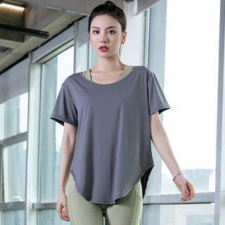 Short Sleeve Plain Sport Top