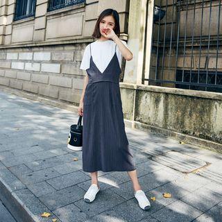 Crinkled Jumper Dress