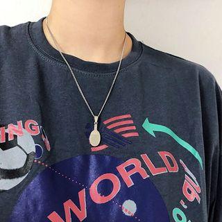 Stainless Steel Pendant Necklace Silver - One Size