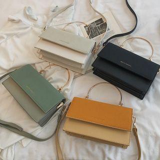 Flap Crossbody Bag With Knotted Handle