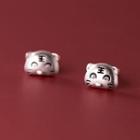 Tiger Stud Earring 1 Pair - Silver - One Size