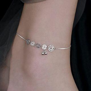 Disc Anklet Silver - One Size