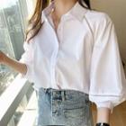 Loose-fit Lantern-sleeve Shirt